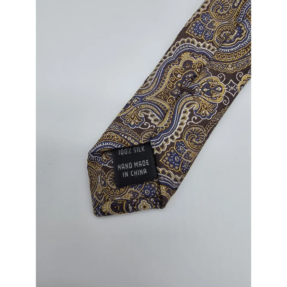 Joseph A Bank Silk Paisley Tie Signature  Collection Multicolor Necktie 3.25x58